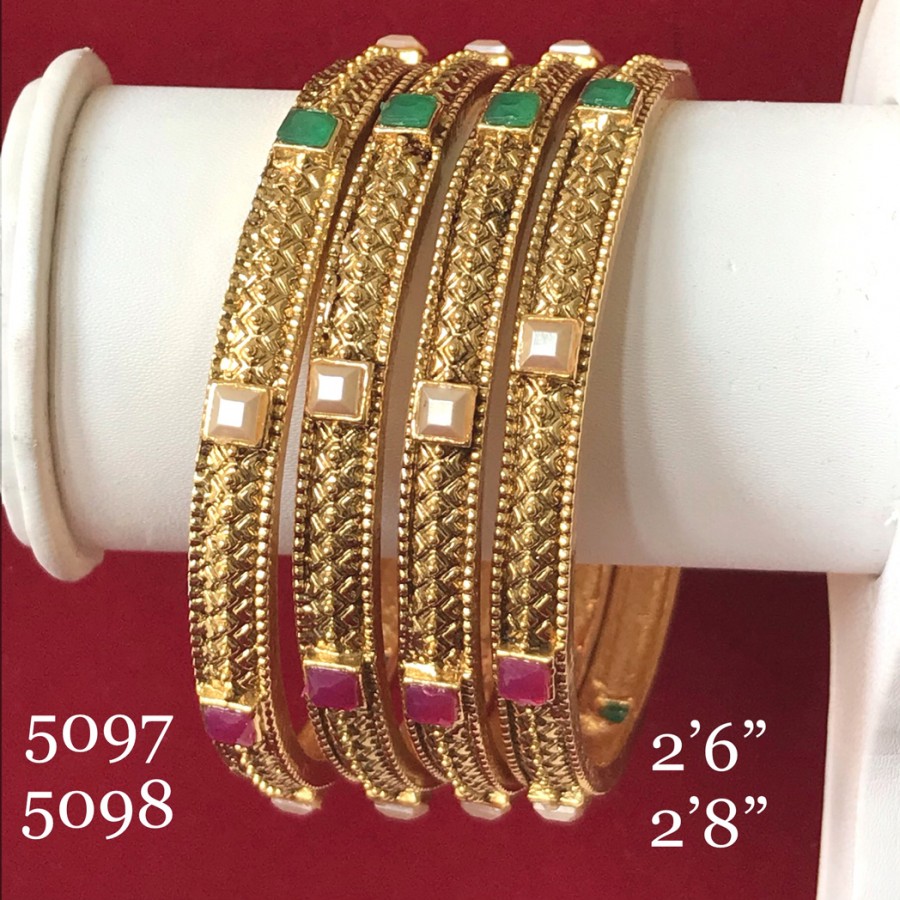 Stone work 2025 bangles design